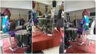 Grandma takes control of drum set and makes sweet music in church, many react