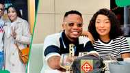 DJ Tira and wife Gugu Khathi enjoy the pool in Las Vegas amid defamation case scandal: "Ride or die"