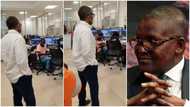 Africa's richest man Dangote 'humbles' himself, speaks with his workers in viral video