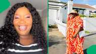 "The walk of a rich auntie": Woman brags about fully paid house and money