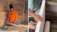 South Africans impressed by young woman's DIY skills, trends for epic TV stand