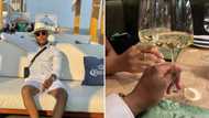 SA couple set timelines alight with pictures of lush dinner date at lux restaurant, Mzansi people gush