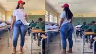 Stunning teacher has peeps wondering how anyone passed in her class