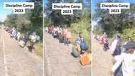 Mzansi parents send troublesome children to discipline camp for school holidays, video goes viral