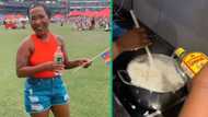 Experimental women add gin to pap in viral TikTok video, Mzansi reacts to the bizarre dish