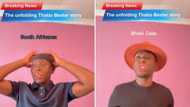 Man recreates the Thabo Bester and Dr Nandipha drama in hilarious TikTok, Mzansi is in stiches