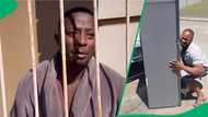 "He picked your fridge like a toddler": Man lifts fridge into bakkie alone in funny skit, SA amused