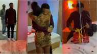 Pretty lady leaves boyfriend emotional with lavish birthday surprise in video