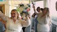 Woman gets ditched by fiancé at wedding ceremony and continues to party, netizens love the vibe: "Go on lass!"