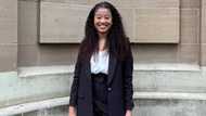 Hard-working lady with pretty smile thrilled about becoming high court attorney
