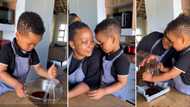 Self-taught chef and social media influencer melts hearts with adorable video of her son baking brownies