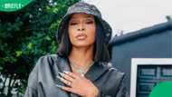 DJ Zinhle's trendy low-rise jeans and belly chains outfit divides Mzansi on social media