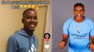 South Africans asks woman to be their sister after copping Man City shirt for sibling, who goes mad