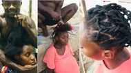 "I need this kind of man": Husband makes pregnant wife's hair in trending video, netizens praise him (Video)