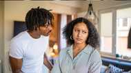 "This is the business trip?": Lady finds boyfriend at another woman's house during delivery