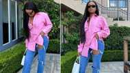 Bonang hilariously reacts to lady, 25, giving birth to 9 babies