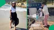 "South African mothers are something else": Woman shows mom's US visit and traditional ways