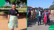 "You are beautiful": ZCC couple's traditional wedding walk stuns in gorgeous outfits, SA impressed