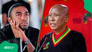 Podcaster responds to Julius Malema over child maintenance claims: "I once believed in"