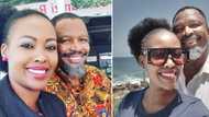 Sello Maake kaNcube reflects on meeting Pearl Mbewe, posts 10 cute snaps of himself and his beautiful wife