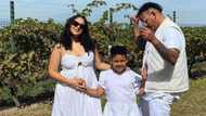 Bun in the oven: Da LES and his baby mama Aurea are expecting their 2nd child