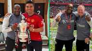 Mzansi legend Benni McCarthy plays a massive role in Manchester United's FA Cup celebrations