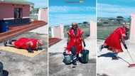 Video of fit makoti doing gruelling exercises in overall goes TikTok viral: "Health is wealth"