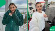 "They even dance for us": American woman amazed by Mzansi having petrol attendants, SA cracks jokes