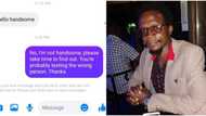 Kenyan man refuses to be called handsome, tells lady she's texting wrong person: "I hate lies"