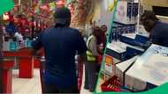 Man doing Shoprite trolley dash tries to get phones in video, South A frica amused