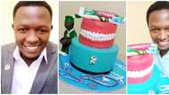 Talented man showcases epic 'teeth cake' he baked for a dentist, looks so real