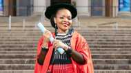 PhD graduate gives thanks to all those who made this graduation possible, re-introduces herself as Doctor