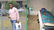 Proud man shares pictures of humble home: Mzansi defends after someone labels it "jail cell"