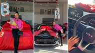 Thankful lady flexes brand new whip and shows off dope car in video: "Congratulations mama"