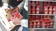 Sotho man fills his fridge with yoghurt and goes viral on TikTok, netizens troll him hard