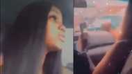 Lady shows how some girls fake driving even when they don't have a car for social media views