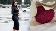 Lady shows off huge bouquet of red roses after a hectic day at work: “I've never received such in my life”