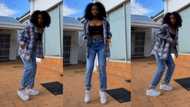 Sjo: Stunning young lady dances to 'Gqoz Gqoz', fascinates locals with her captivating moves