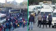 Taxi strike creates chaos in Cape Town, thousands of commuters left stranded & 2 Golden Arrow busses torched