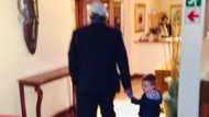 Tito Mboweni shares sweet and "memorable" snap of himself and cute kid