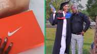 Lol: Daughter shows off tekkies dad got her as Christmas present, Mzansi in stitches