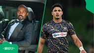 Dr Musa Mthombeni reacts to Sacha Feinberg-Mngomezulu's performance after Springboks return