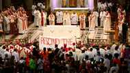 Pope celebrates mass at North America's oldest Catholic shrine