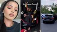 Gorgeous Mzansi woman celebrates bagging expensive BMW as first car, TikTok praises her