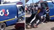 "I would have requested payment after": SA reacts to strangers pushing cash-in-transit van