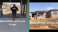 South African woman shows how she built a house on a low salary of just R4 900 in one year on TikTok