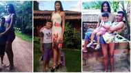 Pretty 26-year-old 'Brazil tallest woman' weds man who is a foot shorter, carries hubby and son in cute photo