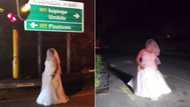 Random bride roaming on Durban road at night gives Mzansi the heebie-jeebies,“Is this highway Sheila”