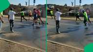 "This is what the world needs": Man showers Soweto Marathon runners with water, SA is touched