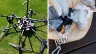 Police find a drone stuck in a tree that was used to smuggle guns